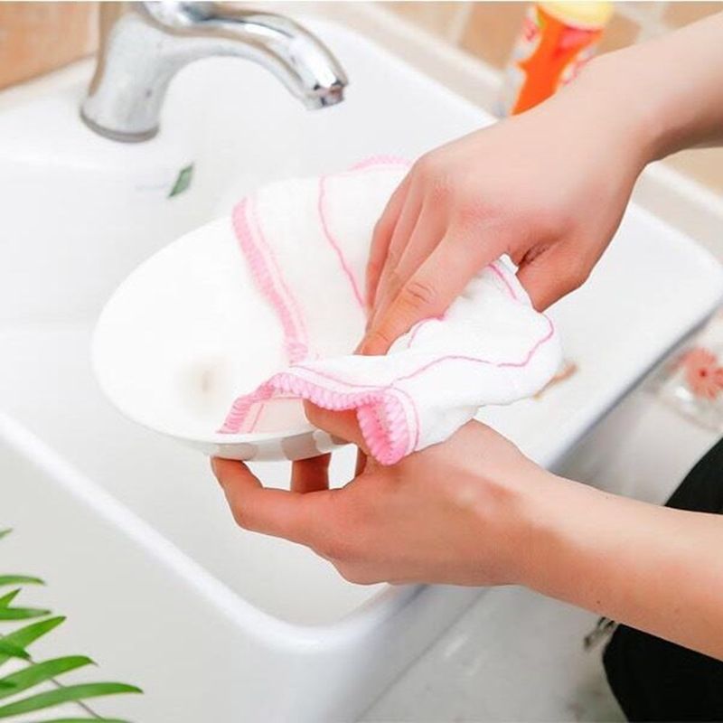 5-30条装厨房棉纱吸水抹布不沾油洗碗布洗碗巾去污清洁布百洁布