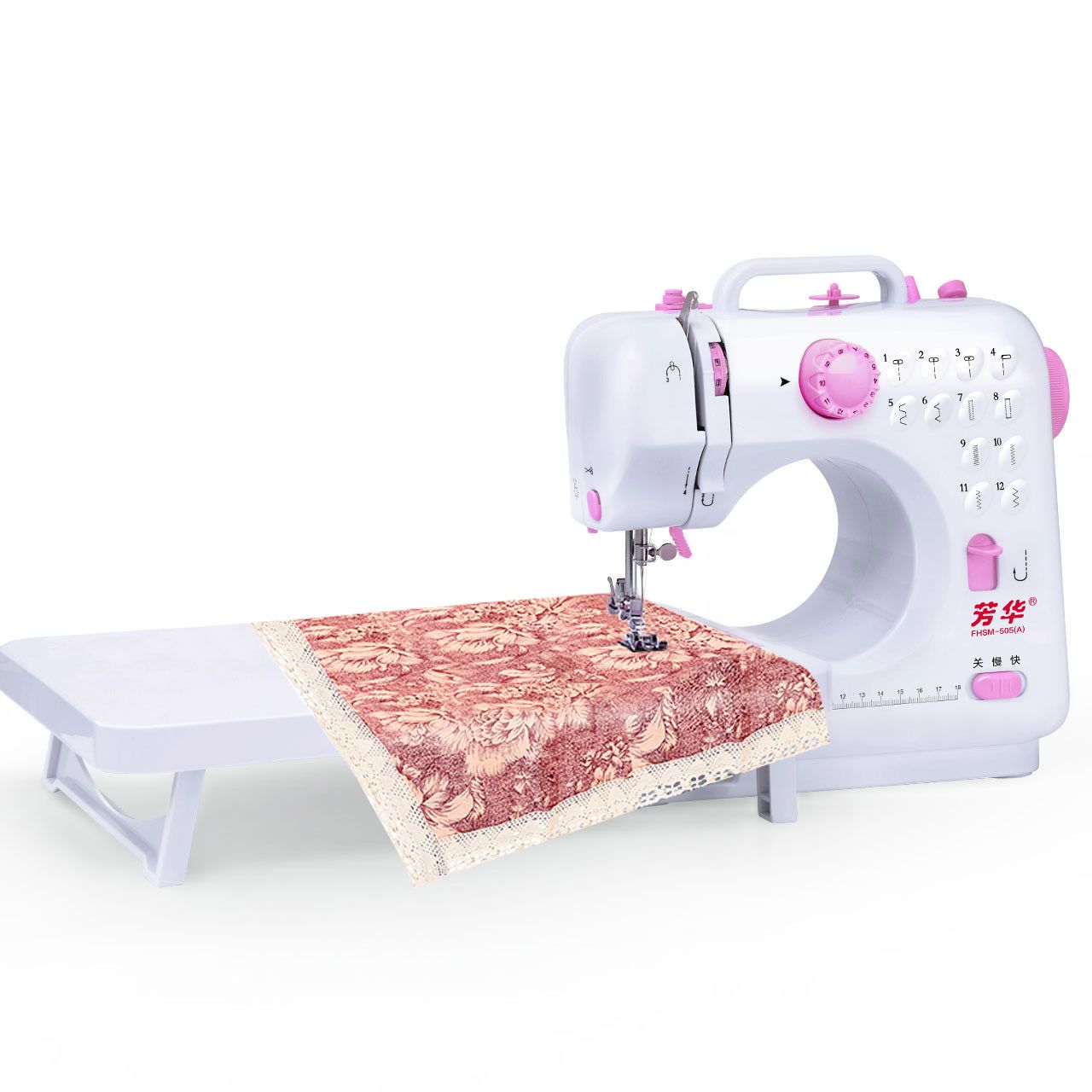 芳华505a电动缝纫机家用迷你小型多功能全自动锁边机吃厚缝衣车机