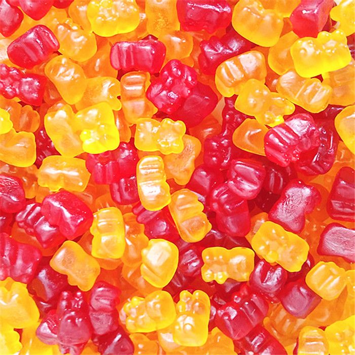 橡皮糖500g1000g水果软糖综合果汁味qq糖彩色糖果多种形软糖零食