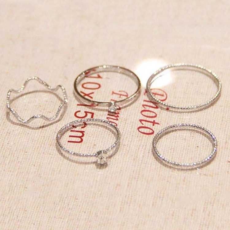 New set ring female Korean student end ring lovers simple personality girlfriends Ring Jewelry index finger pair ring