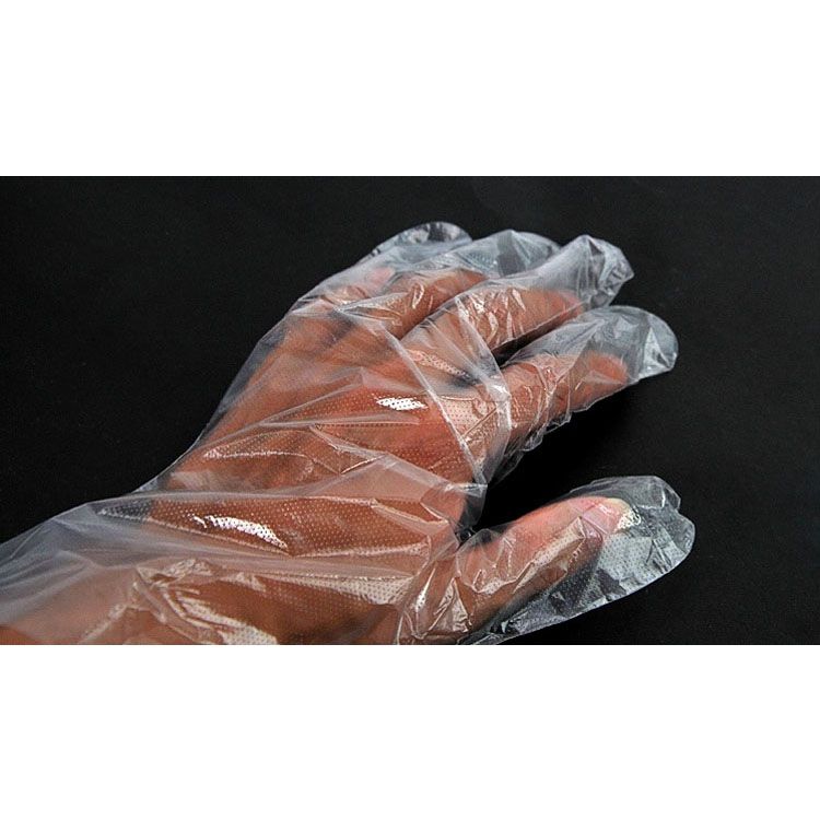 Disposable gloves catering food household transparent PE plastic thin kitchen gloves edible hygiene gloves wholesale