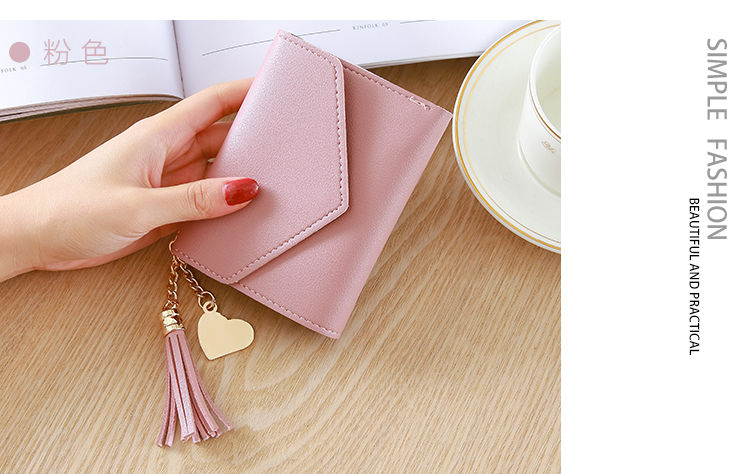 新款女士短款小钱包迷你学生韩版小手包时尚可爱零钱包卡包